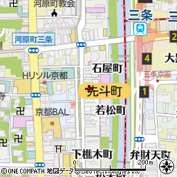 京都府京都市中京区材木町周辺の地図