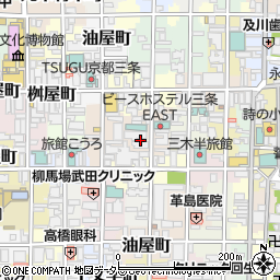 京都府京都市中京区朝倉町539周辺の地図