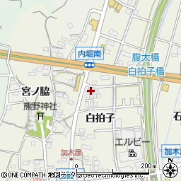 愛知県東海市加木屋町白拍子25周辺の地図