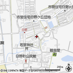 兵庫県西脇市日野町42-17周辺の地図