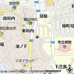 京都府亀岡市篠町馬堀東垣内29周辺の地図