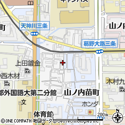 京都府京都市右京区山ノ内荒木町2周辺の地図
