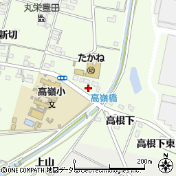 愛知県豊田市広美町高根周辺の地図