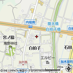 愛知県東海市加木屋町白拍子39周辺の地図