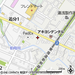 奥村機械株式会社草津営業所周辺の地図