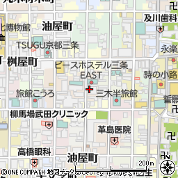 京都府京都市中京区朝倉町538周辺の地図