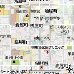 京都府京都市中京区道祐町145周辺の地図