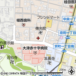 コンセプト大津日赤前パーキング周辺の地図