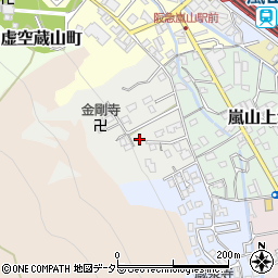 京都府京都市西京区嵐山山田町周辺の地図