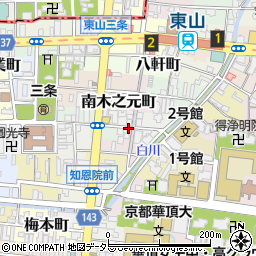 京都府京都市東山区唐戸鼻町周辺の地図