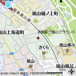 京都府京都市西京区嵐山東海道町4-9周辺の地図