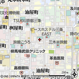京都府京都市中京区朝倉町周辺の地図
