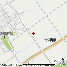 滋賀県蒲生郡日野町十禅師周辺の地図