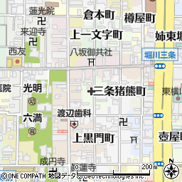 京都府京都市中京区下一文字町周辺の地図