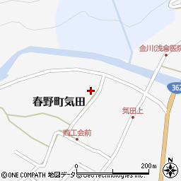 静岡県浜松市天竜区春野町気田898周辺の地図