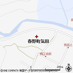 静岡県浜松市天竜区春野町気田1073周辺の地図