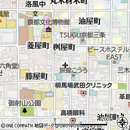京都府京都市中京区道祐町144周辺の地図