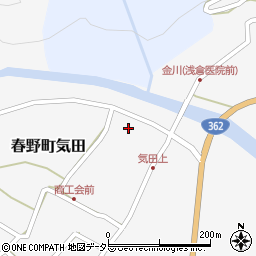 静岡県浜松市天竜区春野町気田900周辺の地図