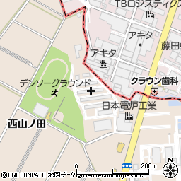 愛知県安城市里町西山ノ田1周辺の地図
