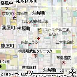 京都府京都市中京区槌屋町周辺の地図