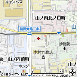洛和グループホーム右京山ノ内周辺の地図