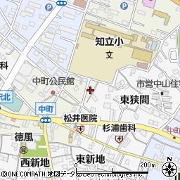 愛知県知立市中町家下25周辺の地図