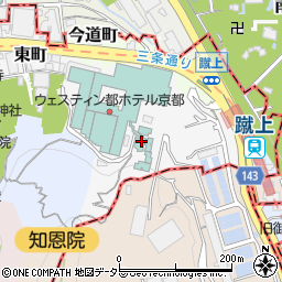 京都府京都市東山区粟田口華頂町周辺の地図