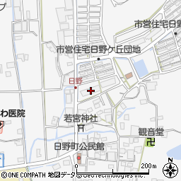 兵庫県西脇市日野町24周辺の地図
