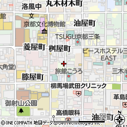 京都府京都市中京区道祐町周辺の地図