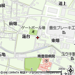 愛知県豊田市和会町蓮台周辺の地図