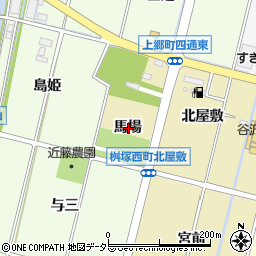 愛知県豊田市桝塚西町馬場周辺の地図