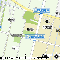 愛知県豊田市桝塚西町（馬場）周辺の地図