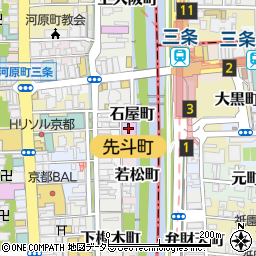 先斗町歌舞練場周辺の地図