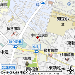 愛知県知立市中町家下17周辺の地図