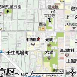 京都府京都市中京区今新在家西町13周辺の地図