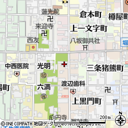 京都府京都市中京区三条大宮町周辺の地図