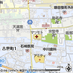 京都銀行マツモト中央店 ＡＴＭ周辺の地図