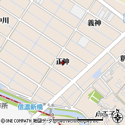 愛知県東海市養父町正神周辺の地図