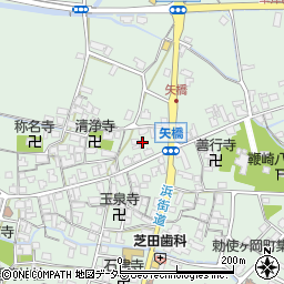 滋賀県草津市矢橋町1421-2周辺の地図