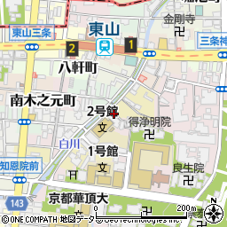 京都府京都市東山区梅宮町周辺の地図