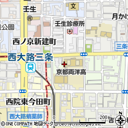 京都府京都市中京区壬生上大竹町周辺の地図