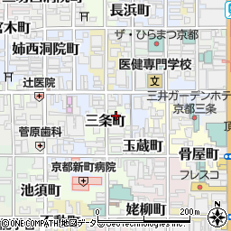 京都府京都市中京区三条町333-2周辺の地図