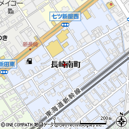 静岡県静岡市清水区長崎南町周辺の地図