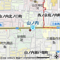 京都山ノ内郵便局 ＡＴＭ周辺の地図