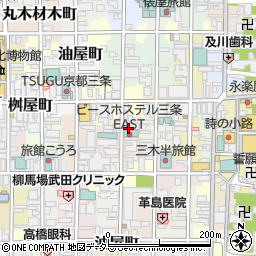 京都府京都市中京区朝倉町528周辺の地図