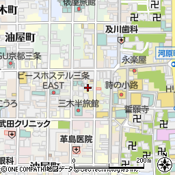 京都府京都市中京区海老屋町周辺の地図