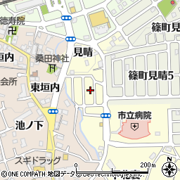 京都府亀岡市篠町篠（野田）周辺の地図
