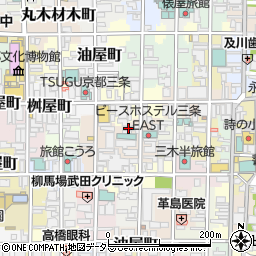 京都府京都市中京区朝倉町527周辺の地図