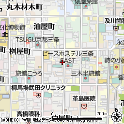 京都府京都市中京区朝倉町525周辺の地図