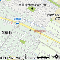 滋賀県草津市矢橋町19周辺の地図